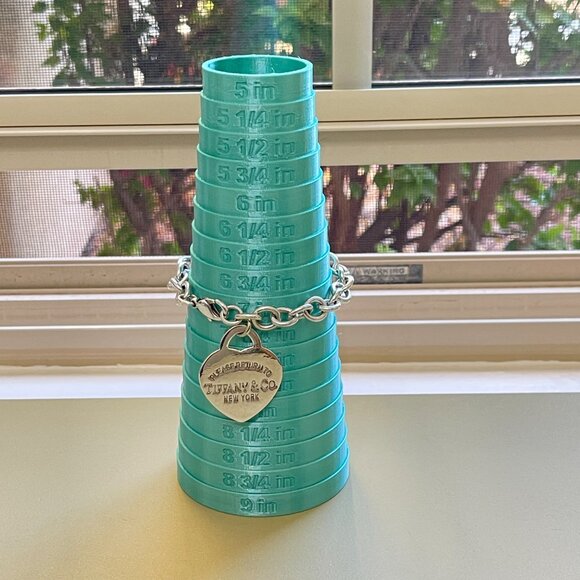 Tiffany & Co. XL Heart Bracelet Silver Extra Large RTT Return To Tiffany - Picture 9 of 10